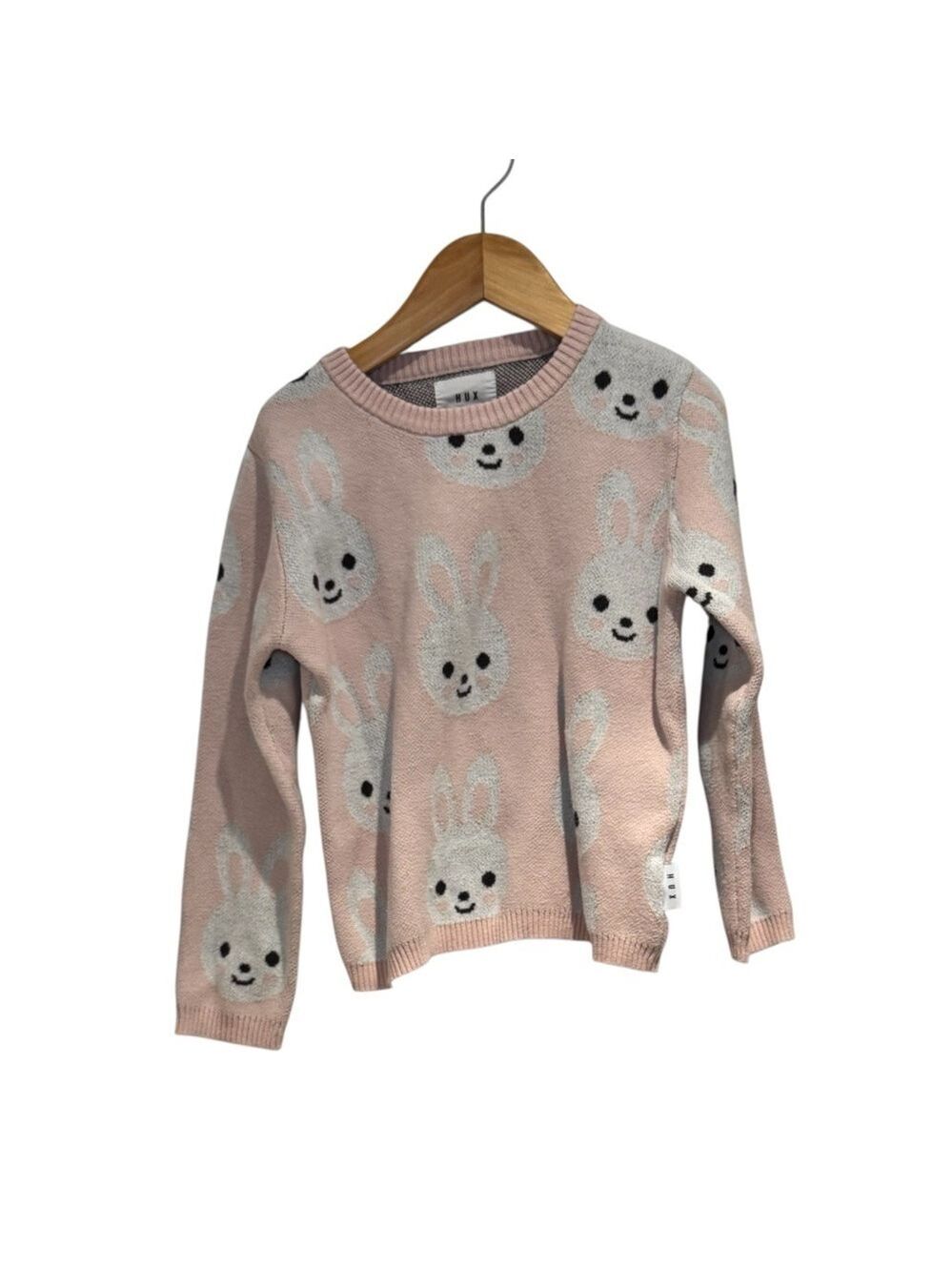 Huxbaby / Hux Blush Bunny Knit Sweater - size 5